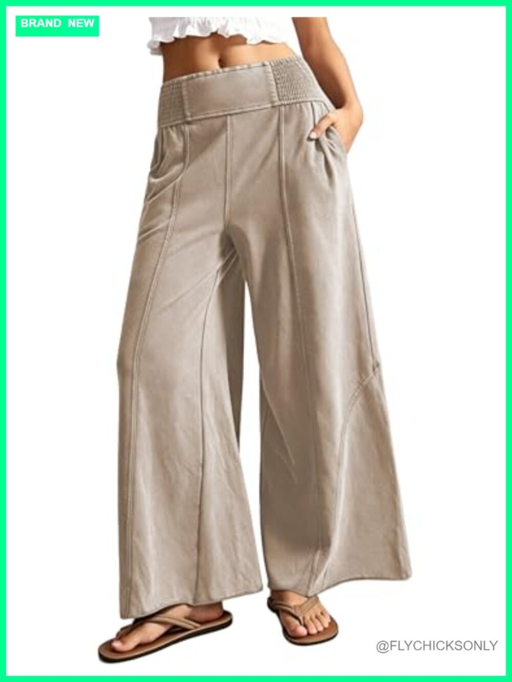 Faux Suede Wide Leg Palazzo Pants High Waist Trousers